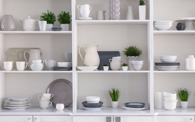 Open Shelving for Display