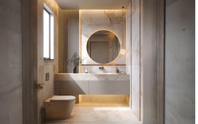 Choose a Round Mirror for Gentle Lines