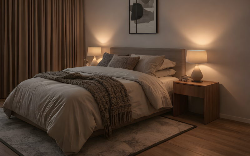 Replace Harsh White Bulbs With Warm Light